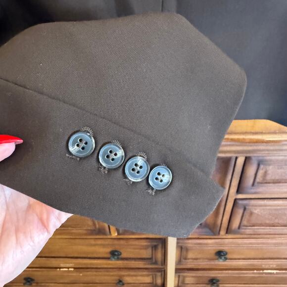 GRLFRND The Cropped Blazer in Ganache Brown Size S NWT MSRP $395 - Picture 5 of 7